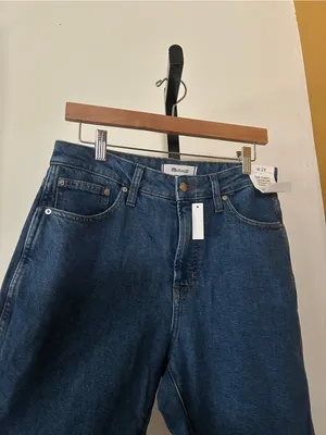 Madewell The Curvy Longline Straight Crop Jeans in Marina Blue Wash NWT Size 29 thumbnail 5
