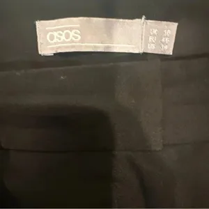 Asos Dress Pants Women's Black Wide Leg size 14 thumbnail 6