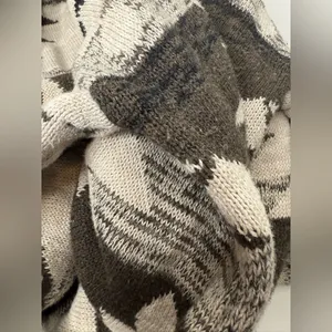 American‎ Eagle Outfitters Sweater Sz XS Hooded Aztec Brown Tan Pullover Knitted thumbnail 14