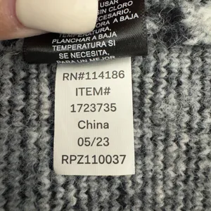 3175 | Frye Cardigan Sweater Women M Gray Aztec Open Front Pockets Southwestern thumbnail 8