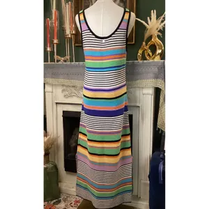 Roxy Womens Multi Color Striped Knit Sleeveless Maxi Dress Medium ERJKD03322 thumbnail 4