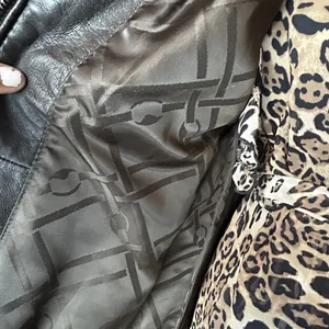 Y2K Indie Sleaze Jones New York Brown Leather Jacket Pleated Zip Up Grunge thumbnail 7