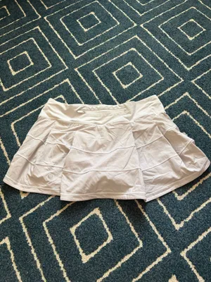 Lululemon Skirt Pace Rival Mid-Rise White 8 thumbnail 2