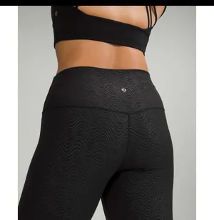Lululemon Align High-Rise Pant Size 18 Aqueous Emboss Black 28" NWT thumbnail 2