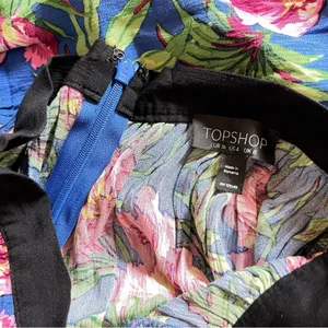 Topshop Tropical Floral Midi Skirt thumbnail 4