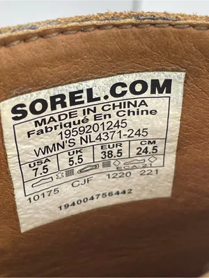 Sorel Joan of Arctic wedge III brown waterproof full-grain leather boots 7.5 thumbnail 7