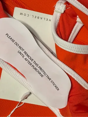 Wilo The Label Orange/White Contrast Tankini Swim 2pc Set NWT thumbnail 8