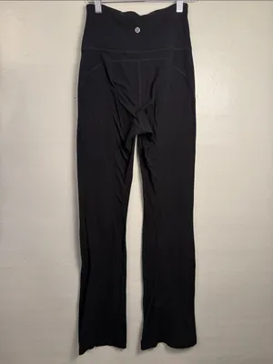 Lululemon High-Waist Black Flare Yoga Pants size 4 thumbnail 3