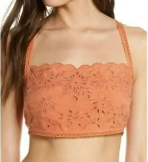 Free People Intimately Rust Embroidered Halter Bandeau thumbnail 3