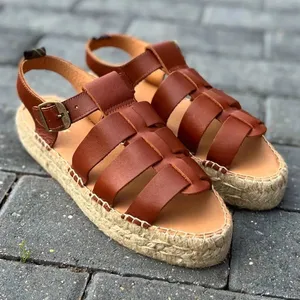 $170 NEW Free People X Barbour Paloma Espadrille Platform Fisherman Sandal 7.5 thumbnail 1