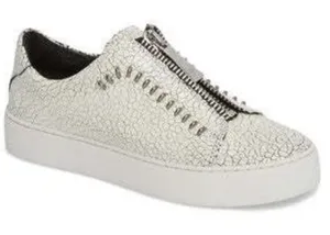 Frye Lena Rebel Leather Zip Crackled Low Top Sneaker thumbnail 1