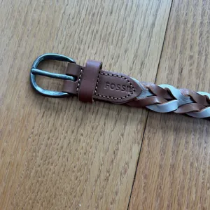 Fossil Women's Braided Leather belt Two Tone Brown Size‎ Small thumbnail 7