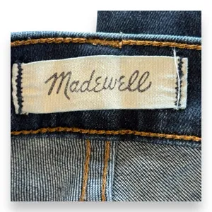 Madewell Womens Skinny Straight 9" High Rise Dark‎ Wash Denim Blue Jeans 25T thumbnail 3