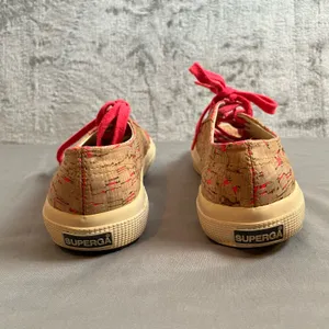 Superga Shiny Cork‎ Hot Pink Loafers Women’s Size 6 thumbnail 4
