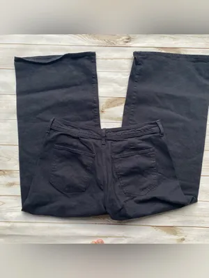 Universal Thread solid black sailor high waist wide leg denim jeans fall winter thumbnail 4