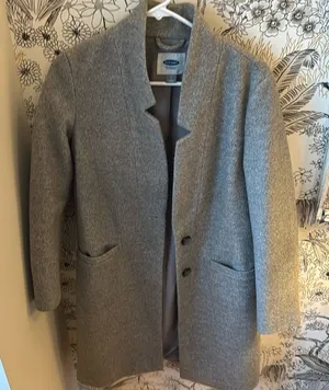 Old Navy Gray Classic Peacoat medium Length thumbnail 1