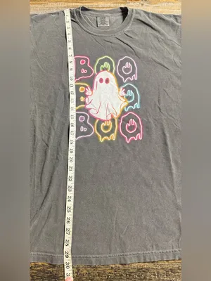 Comfort Colors Pepper Tee with Neon Ghost Graphic thumbnail 6