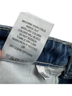 Altar'd State Vervet Distressed High Rise Jeans Size 28 90s Grunge Y2K Casual thumbnail 12
