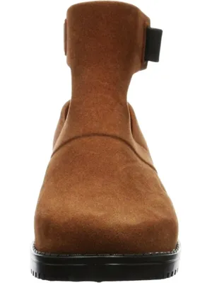 Melissa Antares II Boots Brown Low Cut-Out Suede Buckles Ankle Flat Booties 7 thumbnail 3