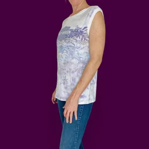 Vintage Harley-Davidson Purple Lewiston, Idaho Graphic Sleeveless Shirt Tank thumbnail 3