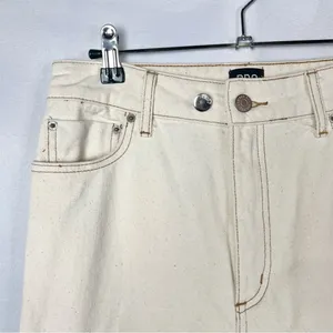 Urban Outfitters BDG Off White‎ Stovepipe High Rise Wide Leg Jeans 27 thumbnail 5