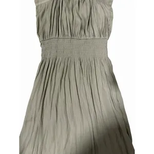 Miou Muse Halter Neck Ruffle Dress Khaki Green Women's Size‎ Medium thumbnail 7