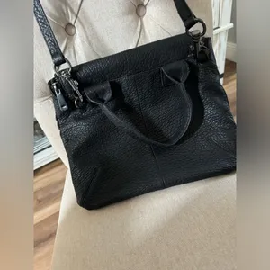 All Saints Black Leather Crossbody Bag thumbnail 2
