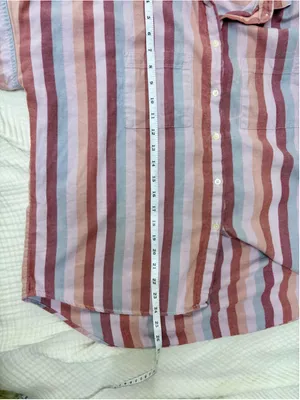 Women's Madewell Boxy Button Down Shirt Size S Multi-color Striped Cotton thumbnail 9