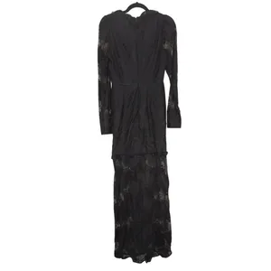 Revolve x ALEXIS Lucasta Lace-Detailed Deep V Maxi Dress Small Whimsical Goth‎ thumbnail 6