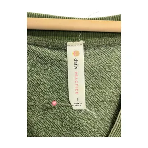 Anthropologie Daily Practice Dress Womens Small Green Mineral Wash French Terry thumbnail 3