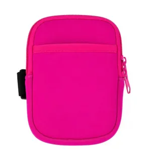 5.5" nwt Tumbler Pouch Hot Pink Neoprene Phone Pouch with Front Pocket thumbnail 1