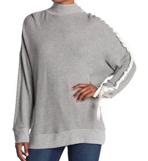 Free People Movement Snow Drift lace waffle knit sweater size XS thumbnail 1