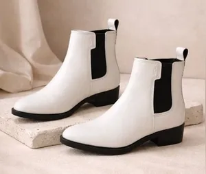 UGG Women's White & Black Emmeth Boots thumbnail 1
