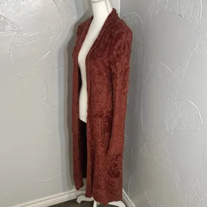 Free People Rust Long Cardigan thumbnail 4