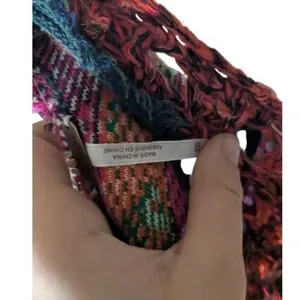 Free People Crochet Fair Isle Mini Dress / Tunic Shirt, Size XS thumbnail 2