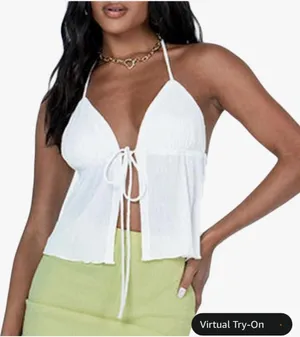 Amazon Y2K Front Tie Up Cami Top thumbnail 1