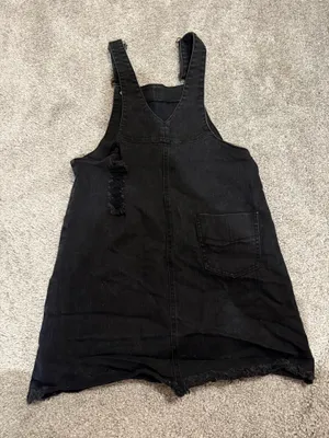 Ladakh Black denim dress thumbnail 2