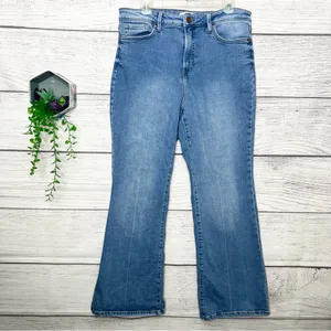 LC Lauren Conrad Classic Light Blue High Rise Flare Jeans Size 14 thumbnail 2