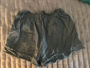 linen shorts Green thumbnail 2