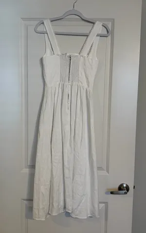 Reformation Tagliatelle Linen Dress thumbnail 4