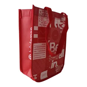 Lululemon Unisex Red Tote Bag One Size thumbnail 2