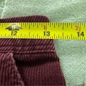Abercrombie & Fitch Women’s Burgundy Y2K Button-Up Corduroy Skirt Size 00 thumbnail 7