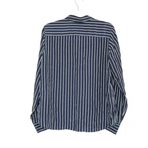 J. Crew Size Small Navy Blue White Striped Long Sleeve Button Down Shirt Sample thumbnail 5