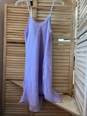 Lavender Slip Dress with Spaghetti Straps Size undefined thumbnail 7