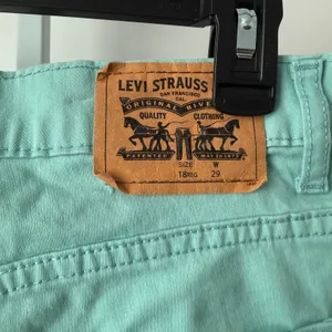 Levi's 18 Reg 29 Teal‎ 511 Slim Fit Twill Denim Shorts Casual Preppy Classic thumbnail 6