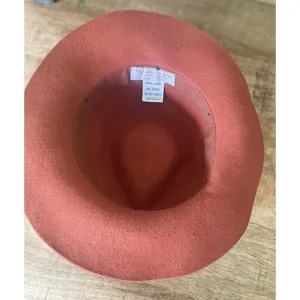 Rust Fedora Hat 100% Wool The Hats Company Filippo Catarzi Italy RN 75343 thumbnail 2