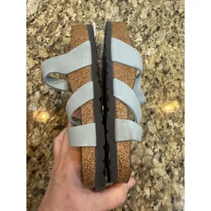 Birkenstock Franca Stone Blue Size 39 US Women's 8 Strappy Slide Sandal thumbnail 8