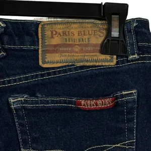 Paris Blues JRS SZ 9 Flare Jeans Mid-Rise Zip-Fly Rear Pockets Medium Wash Blue thumbnail 5