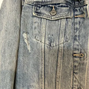 Old Navy Light Wash Distressed Denim Jacket size Large thumbnail 3