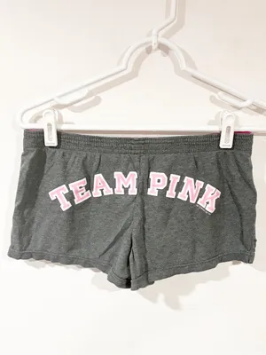 Victorias Secret Pink Vintage Grey Team Pink Sleep Shorts Size XS thumbnail 4